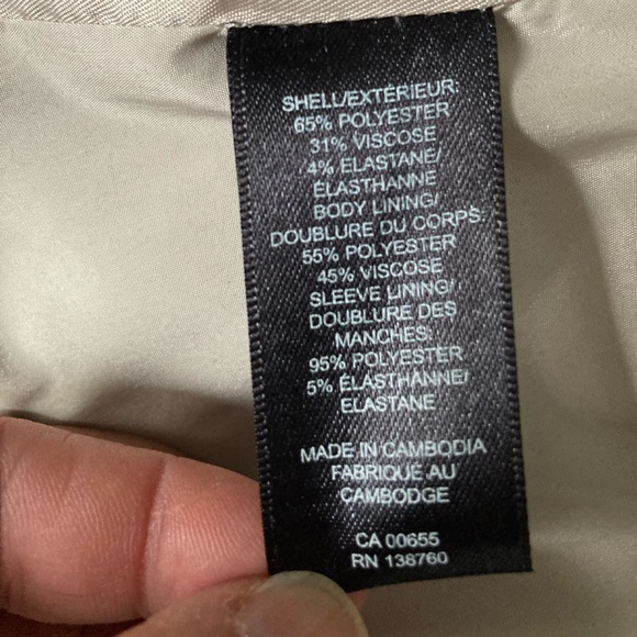 RW&CO. Beige and Brown Plaid Blazer - Picture 5 of 5